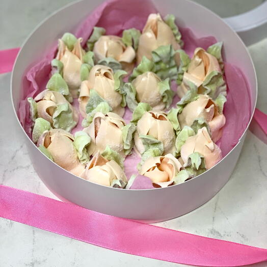 Зефирные тюльпаны с эфирным маслом