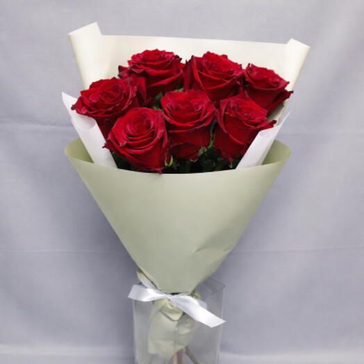 Ramo de 7 rosas Ecuatorianas