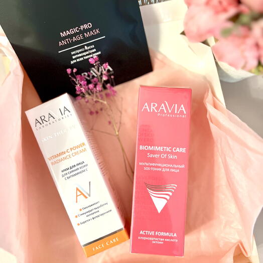 Бьюти-бокс для здоровой и сияющей кожи: крем и тоник