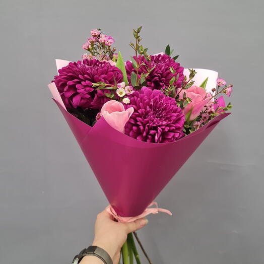 Букет хризантема одноголовых