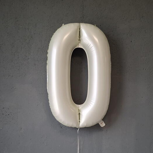 Фольгированный шар цифра "0"
