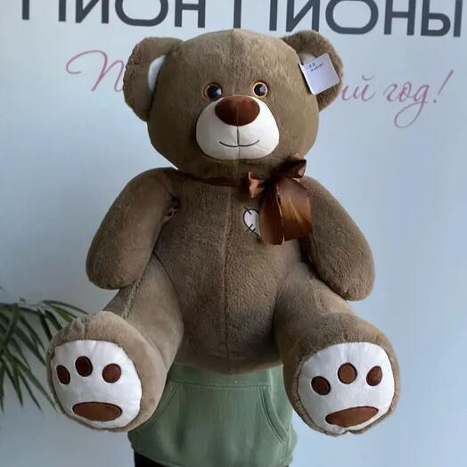 Медведь/мягкая игрушка/коричневый/любимой/Цветы Уфа/доставка Уфы
