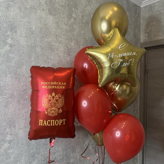 Шары / шарики на 14 лет с паспортом