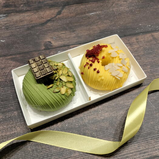Тортопоник Donat Cake | Новый тренд | Донат Кейк - мини-тортик в форме пончика 2 шт
