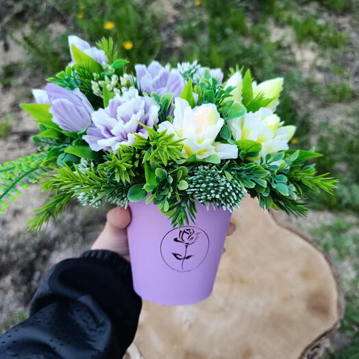 Букет из ирисов из мыла ручной работы