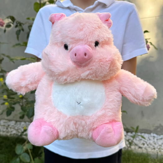 Мягкая игрушка плюшевый поросенок свинка 1шт. Soft plush toy small pink pig 1pc
