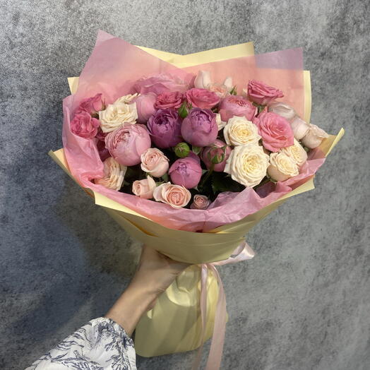 Микс кустовых роз