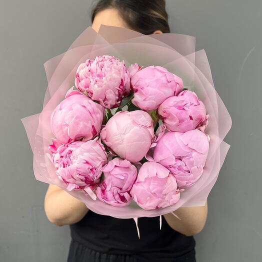 9 Пионы Сара Бернар в матовой упаковке (0006) peony