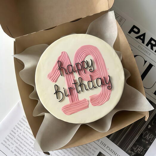 Бенто торт на день рождения подруге, жене, сестре, дочери «happy birthday»