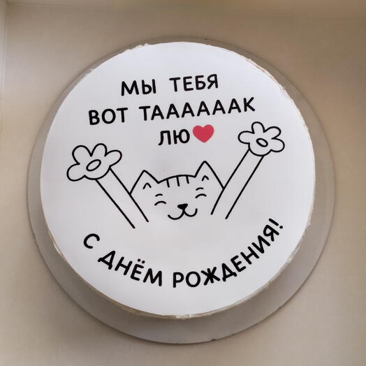 Торт на день рождения/на 6-8 персон