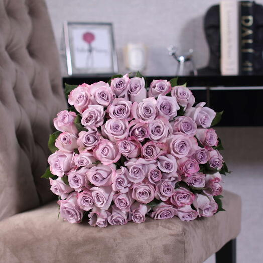Bouquet of 51 roses "Purple"
