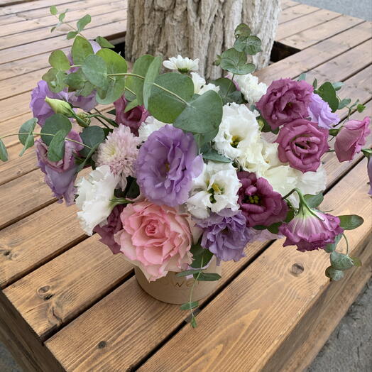 Нежная композиция в коробочке 💗