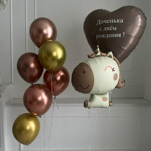 Букет шаров "Капучино"