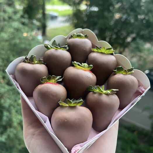 Клубника в шоколаде Набор Молочный