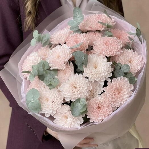 Нежные кустовые хризантемы 🎀