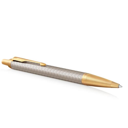 Шариковая ручка Parker IM Premium Warm Silver GT подарок женщине, мужчине, руководителю, коллеге, подруге
