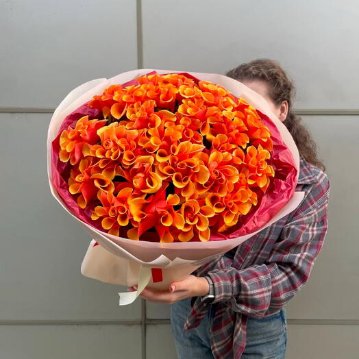 Букет из Французских Испанских Роз 29шт + сладкий подарок 🎁