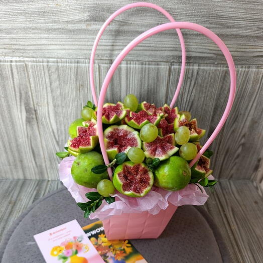 Букет из инжира/ розовый💕