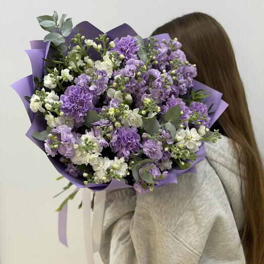 Букет из маттиолы💜