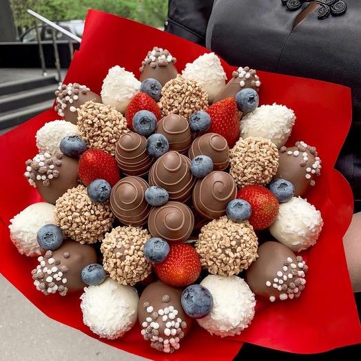 Ramo De fresas en Chocolate 1
