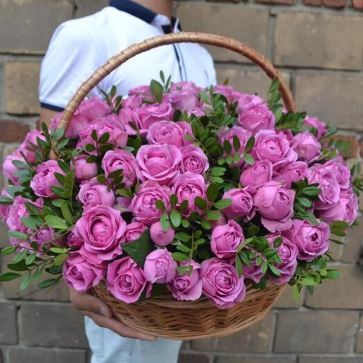 Basket with flowers