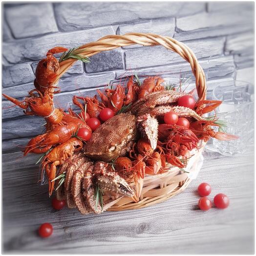 Закуска из раков и краба