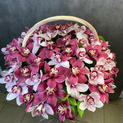 Basket with Orchids