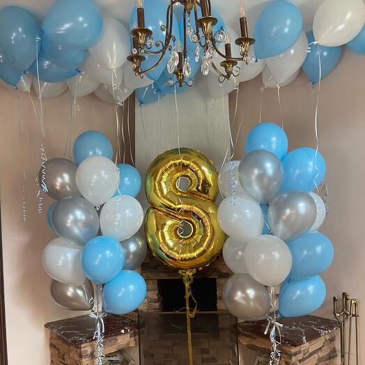 Globos de Cumpleaños, 61 piezas