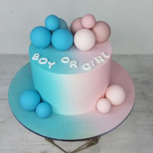 Cake for a gender party