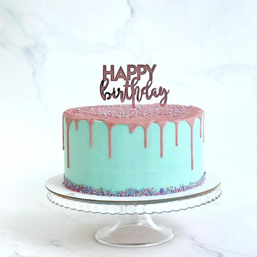 Торт happy birthday барби