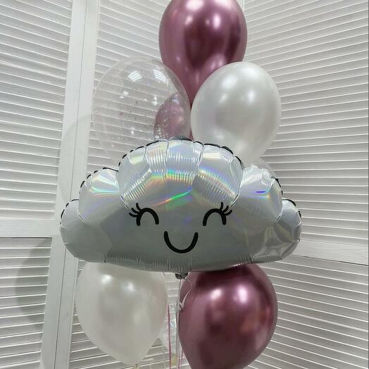 Fountain "Air cloud", 10 balls