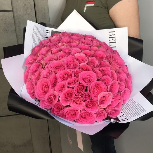 101 pink roses