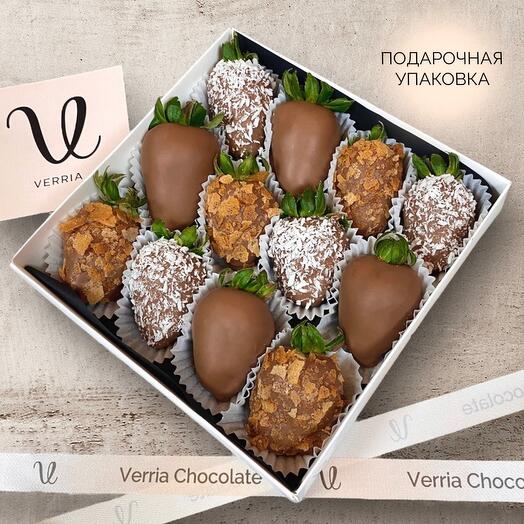 Клубника в шоколаде Crispy (12-16 ягод)