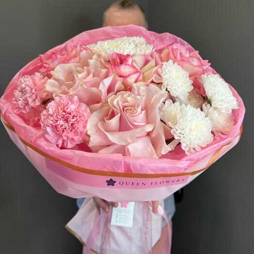 Микс из французских роз