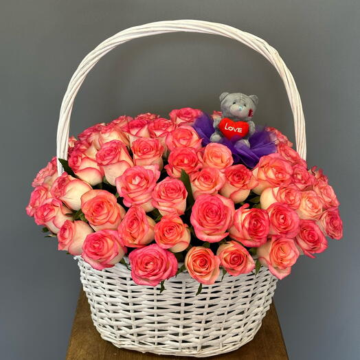 51 Roses in a basket