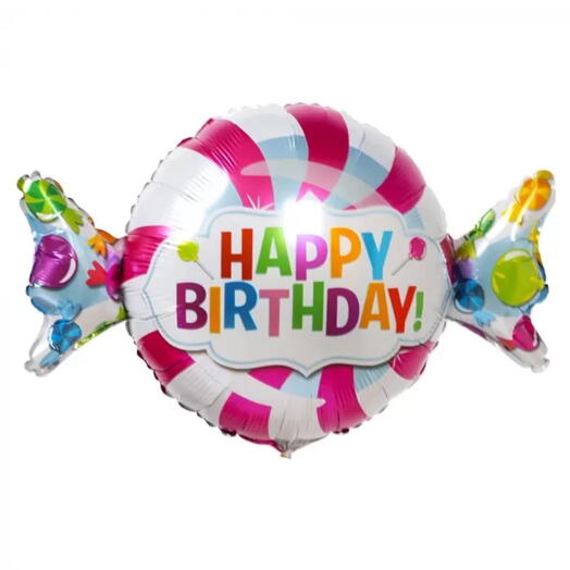 Фольгированный шар Клнфета «Happy Birthday