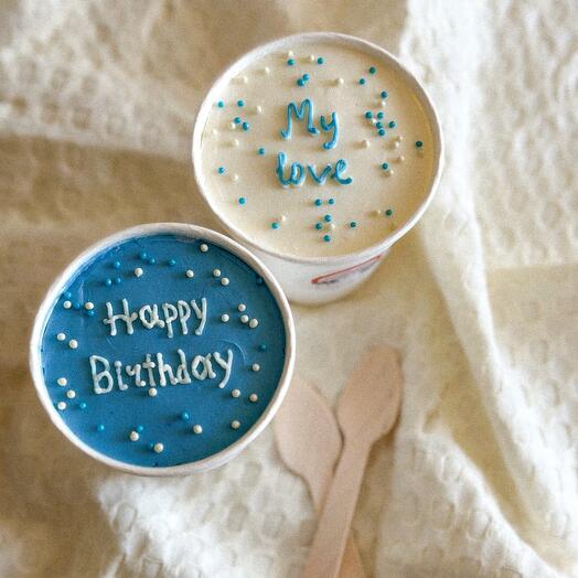 Бенто в стакане happy birthday мужу парню брату жене