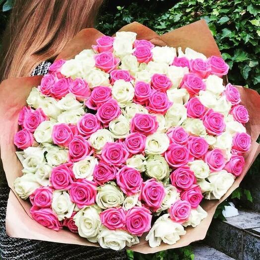 101 роза в букете 🌸