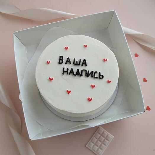 Бенто торт с вашей надписью