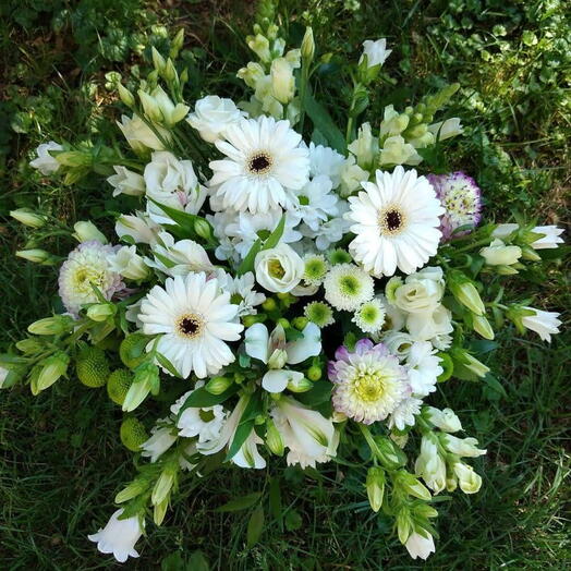 White Flowers in a Box