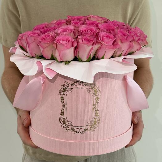Pink Roses | Pink Box (L)