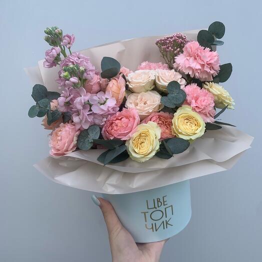 Flowers in a spring box