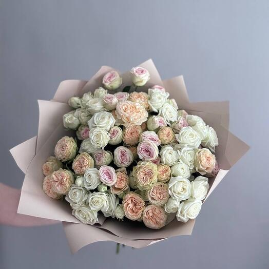 Микс кустовых роз