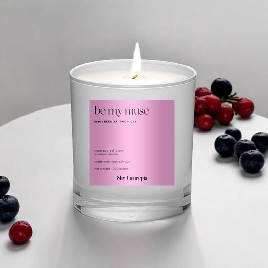 Be My Muse - Luxury Scented Candle (White)