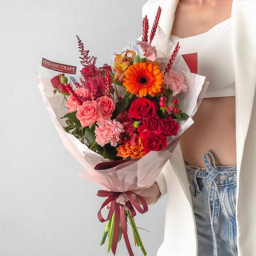 Букет "Закат из окна пентхауса" — Размер S