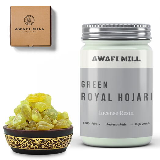 AWAFI MILL Oman Green Hojari | Exquisite Aroma - Bottle of 100 Gram