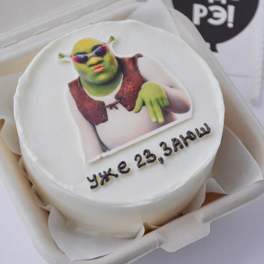 Bento-pastel con broma Shrek novia \ novia \ hermana \ amigo \ novio para el cumpleaños