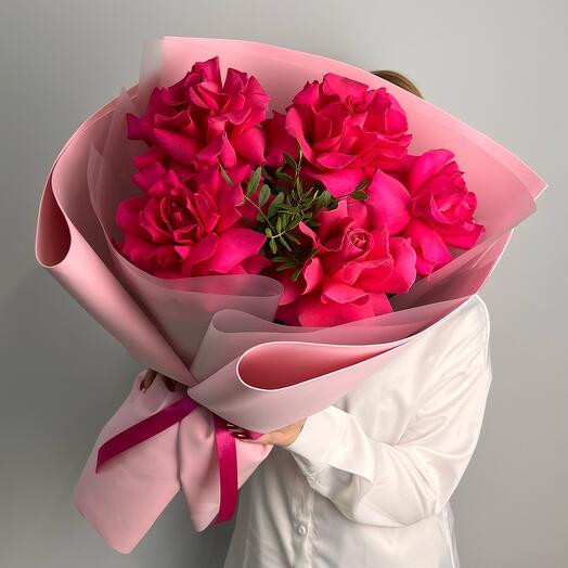 Mensaje aéreo💕 de 5 rosas caladas