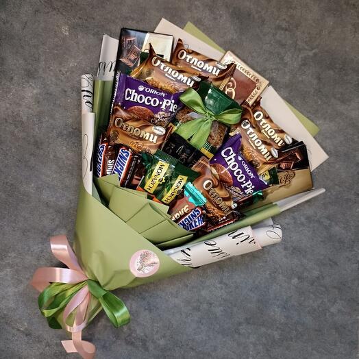 Букет из шоколада с кофе