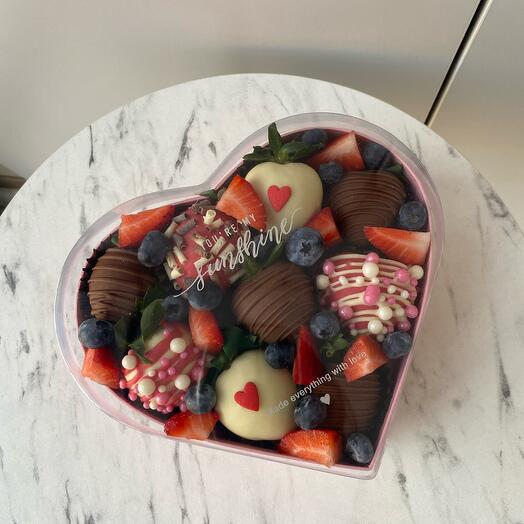 Бокс клубника в шоколаде и ягодки 💕